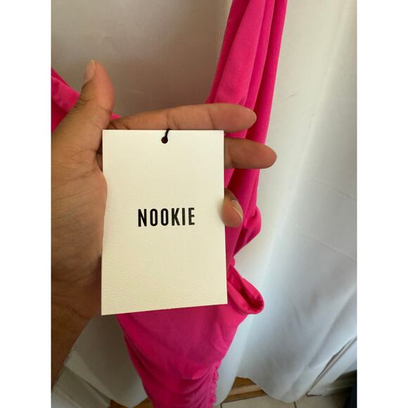 Nookie Envy Midi Dress in Neon Pink - Picture 4 of 5